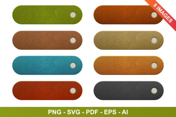 Download Set of Leather Labels - Leather labels Collection