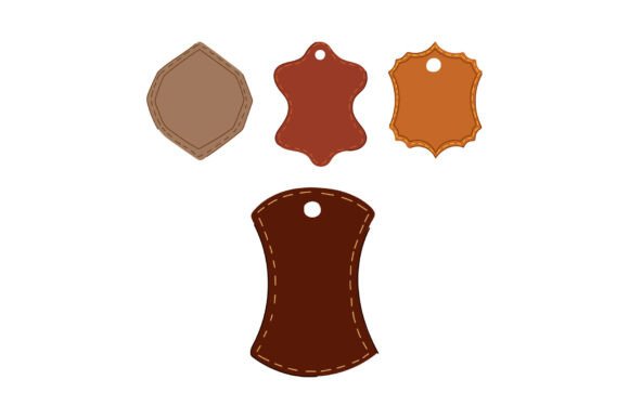 Download Various Leather Labels Creating a Set of - Leather labels Collection
