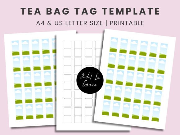 Download Printable Tea Bag Label Tags Template - Premium Resources