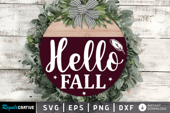 Download Hello Fall,Fall Sign Svg Design - Hello fall Collection