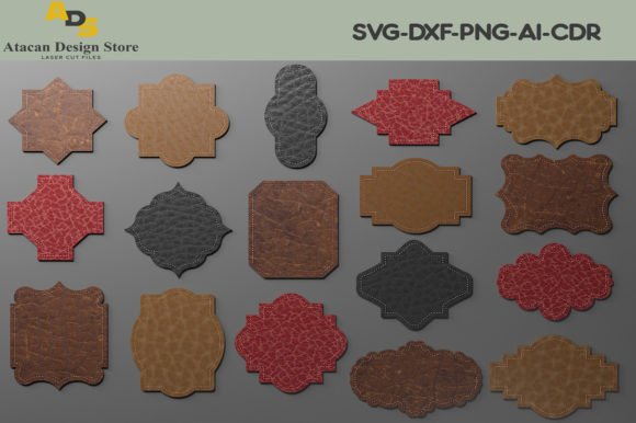 Download Leather Labels / Laser Cut Shapes 275 - Leather labels Collection