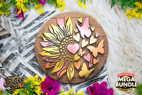 Download Half Flower Half Butterflies | SVG Sign - Butterflies Collection
